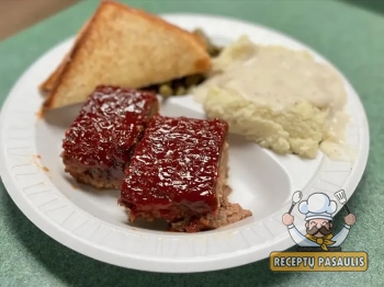 Senovinis sultingas maltos mėsos kepsnys - netikras zuikis su glazūra